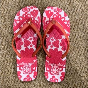 Pink Tory Burch Flip Flops